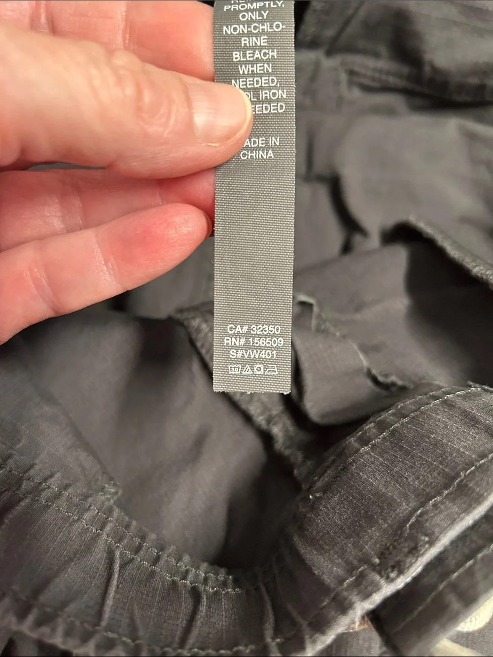 Vuori Women Ripstop Pants Dk Gray Canvas Drawstring Tapered VW401 Stretch Sz M U